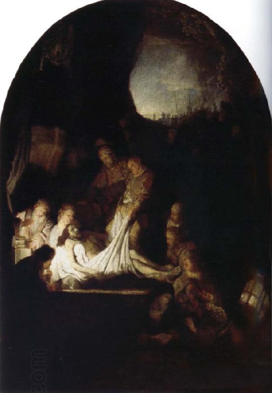 REMBRANDT Harmenszoon van Rijn The Entombment of Christ oil painting picture